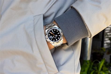 rolex explorer ii 6.5 wrist.